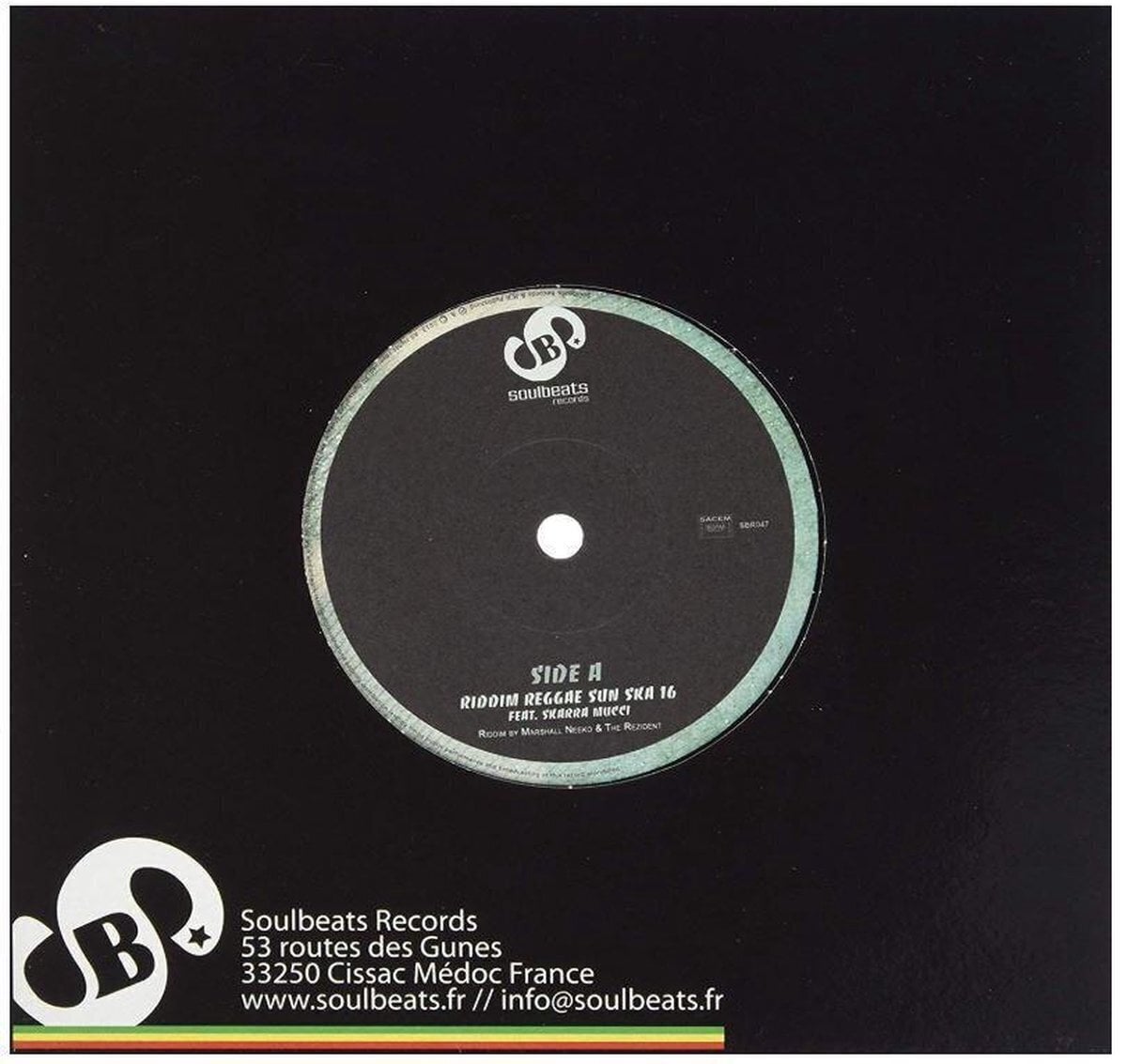 Vinyl Record Skarra Mucci - Reggae Sun Ska 16 Riddim (LP)