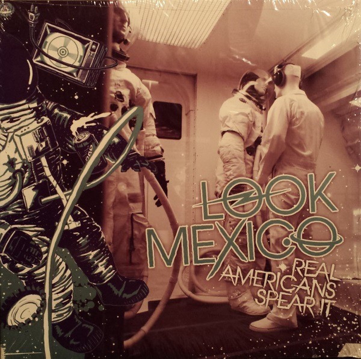 Disco de vinil Look Mexico - Real Americans Spear It (Gatefold Sleeve) (Blue Coloured) (10")