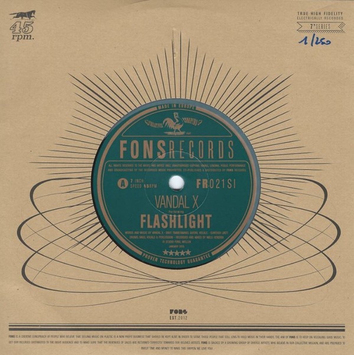 Płyta winylowa Vandal X - Flashlight (Limited Edition) (7")