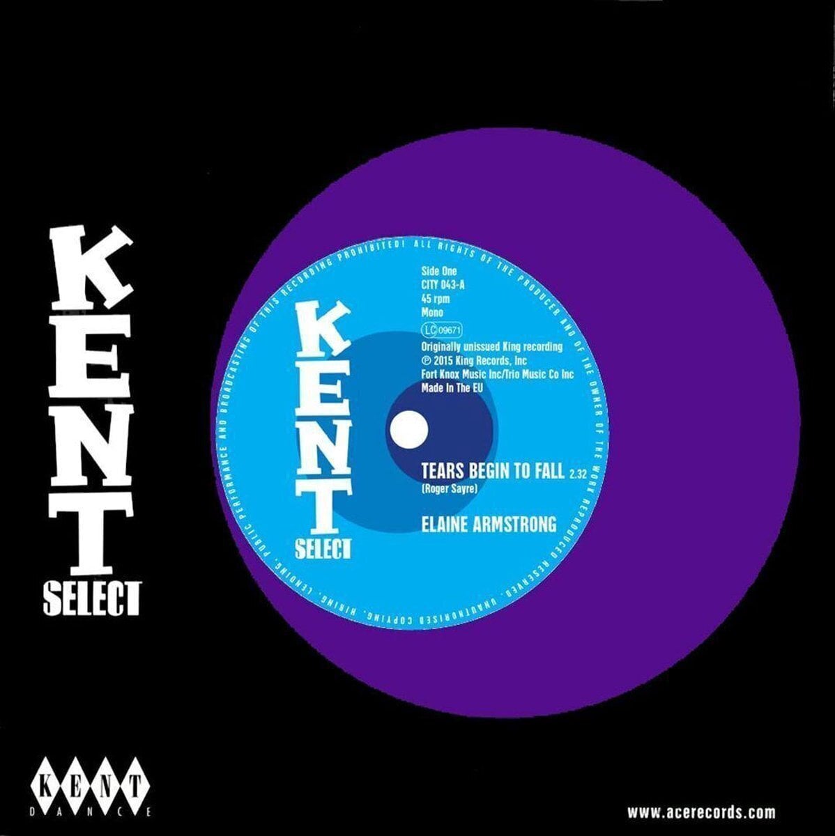 Schallplatte Elaine Armstrong & Betty Moorer - Tears Begin To Fall / Speed Up (7")