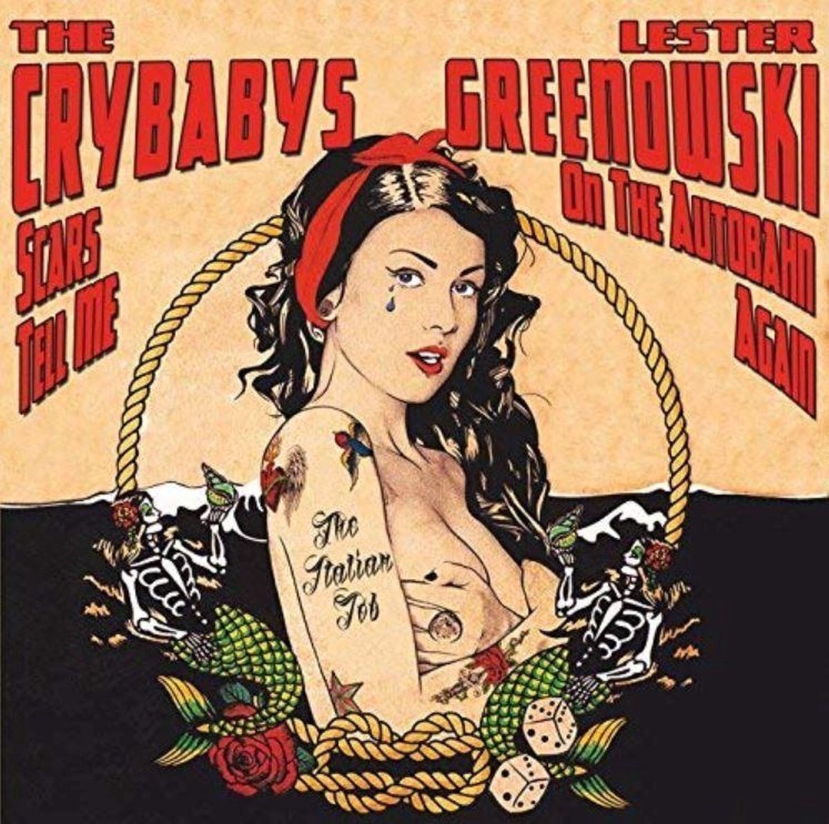 Schallplatte The Crybabys & Lester Greenowski - The Italian Job (LP)
