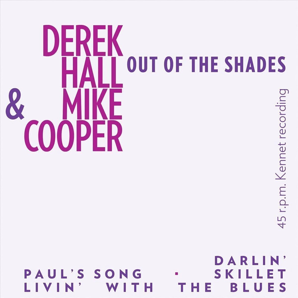 Vinyl Record Derek Hall & Mike Cooper - Out Of The Shades (Reissue) (EP)