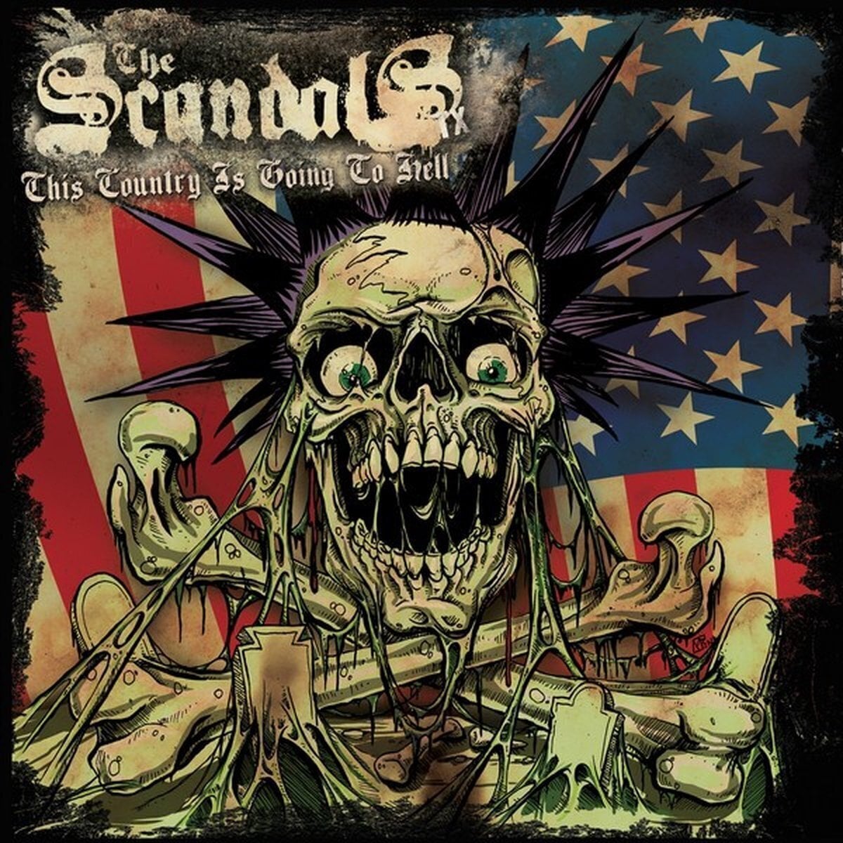 Vinyl Record The Scandals TX - This Country Is Going To Hell (Gatefold Sleeve) (Green Swamp Coloured) (EP)