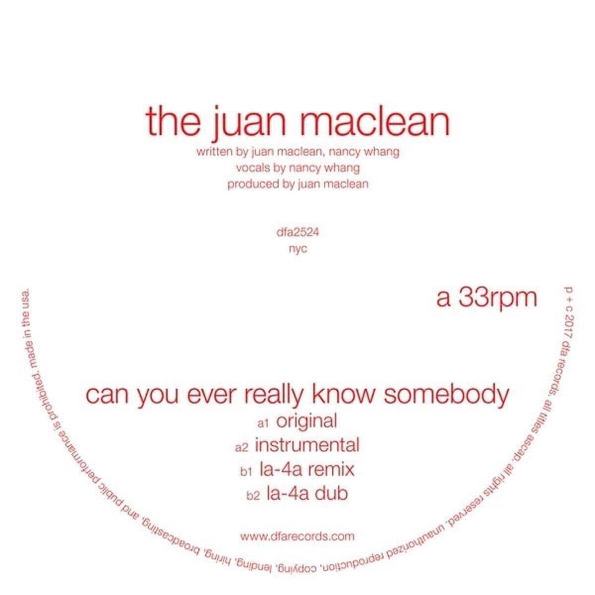 LP The Juan MacLean - Can You Ever Really Know Somebody (Limited Edition) (LP)