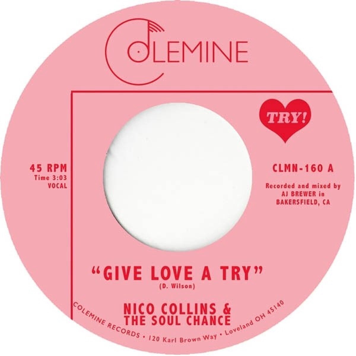 Disc de vinil Nico Collins & The Soul Chance - Give Love A Try (LP)