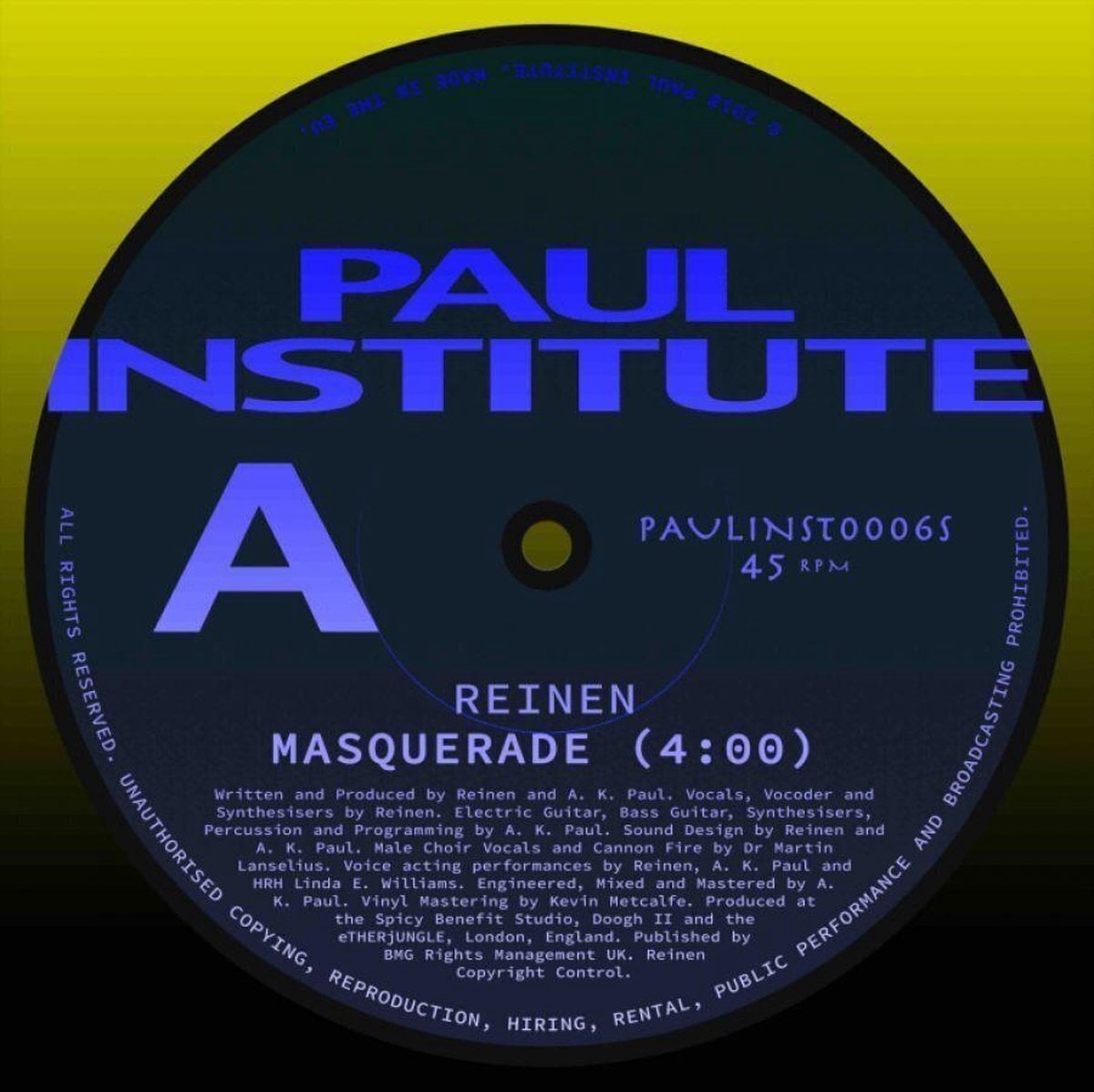 LP REINEN - Masquerade (LP)