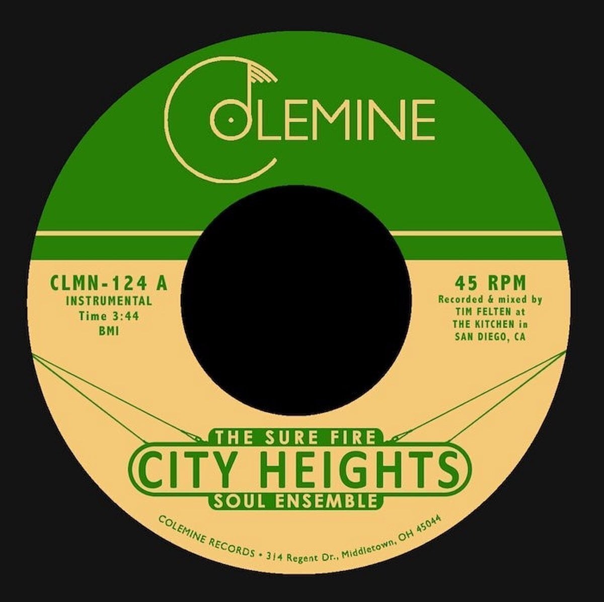 Vinyl Record The Sure Fire Soul Ensemble - City Heights (7")