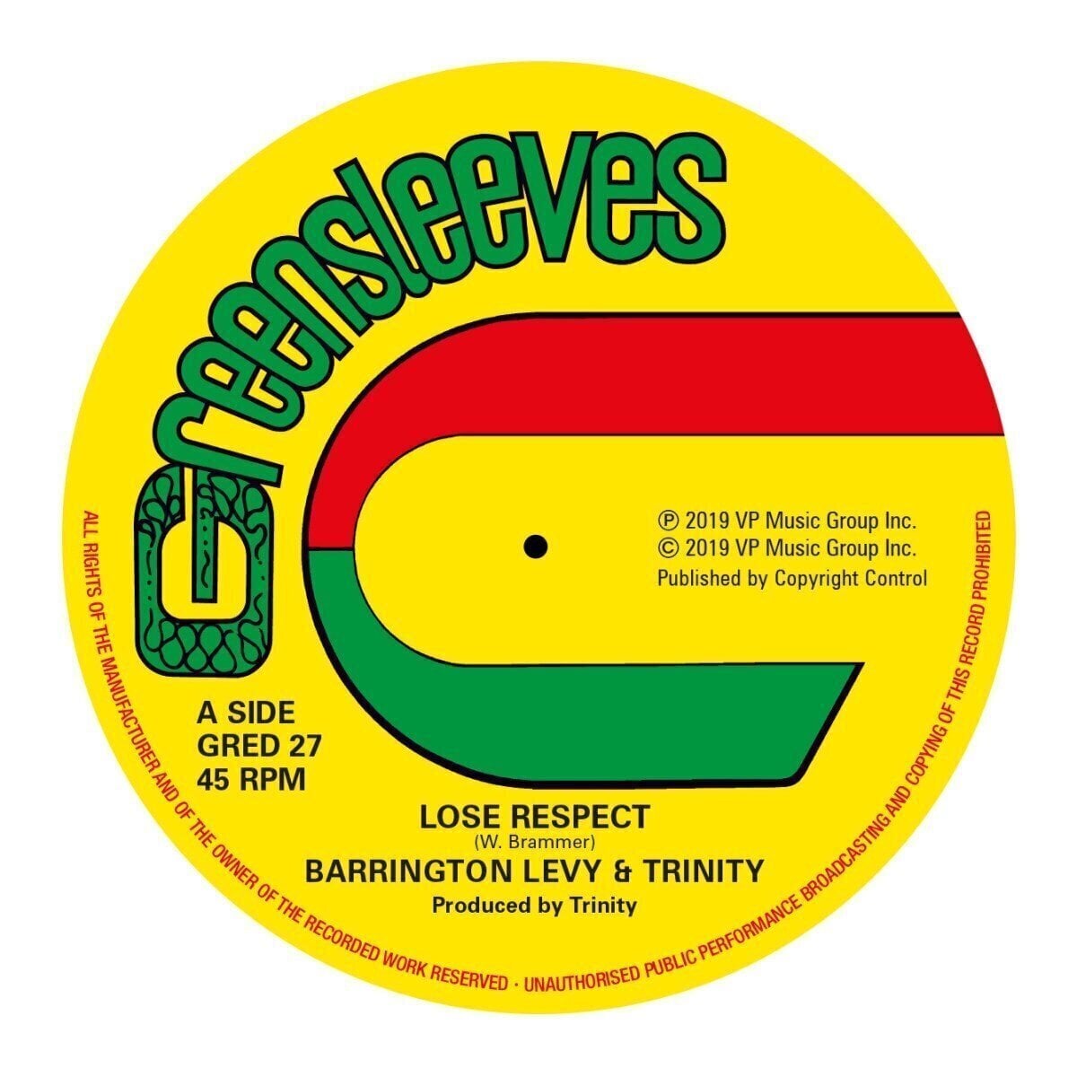 Disco in vinile Barrington Levy & Roman Stewart & Trinity - Lose Respect / Since You're Gone (Reissue) (LP)