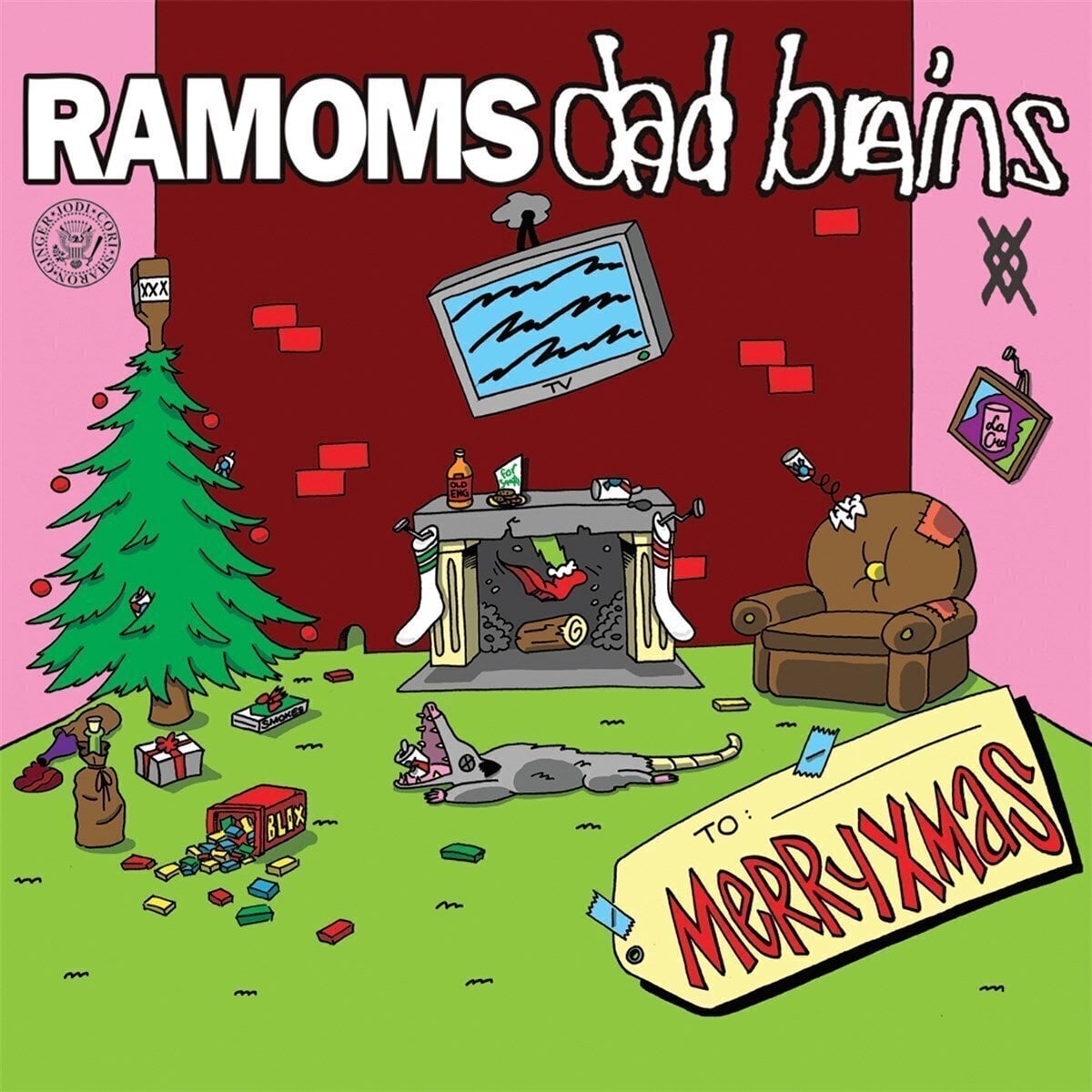 LP Dad Brains & Ramoms - Merryxmas (7")