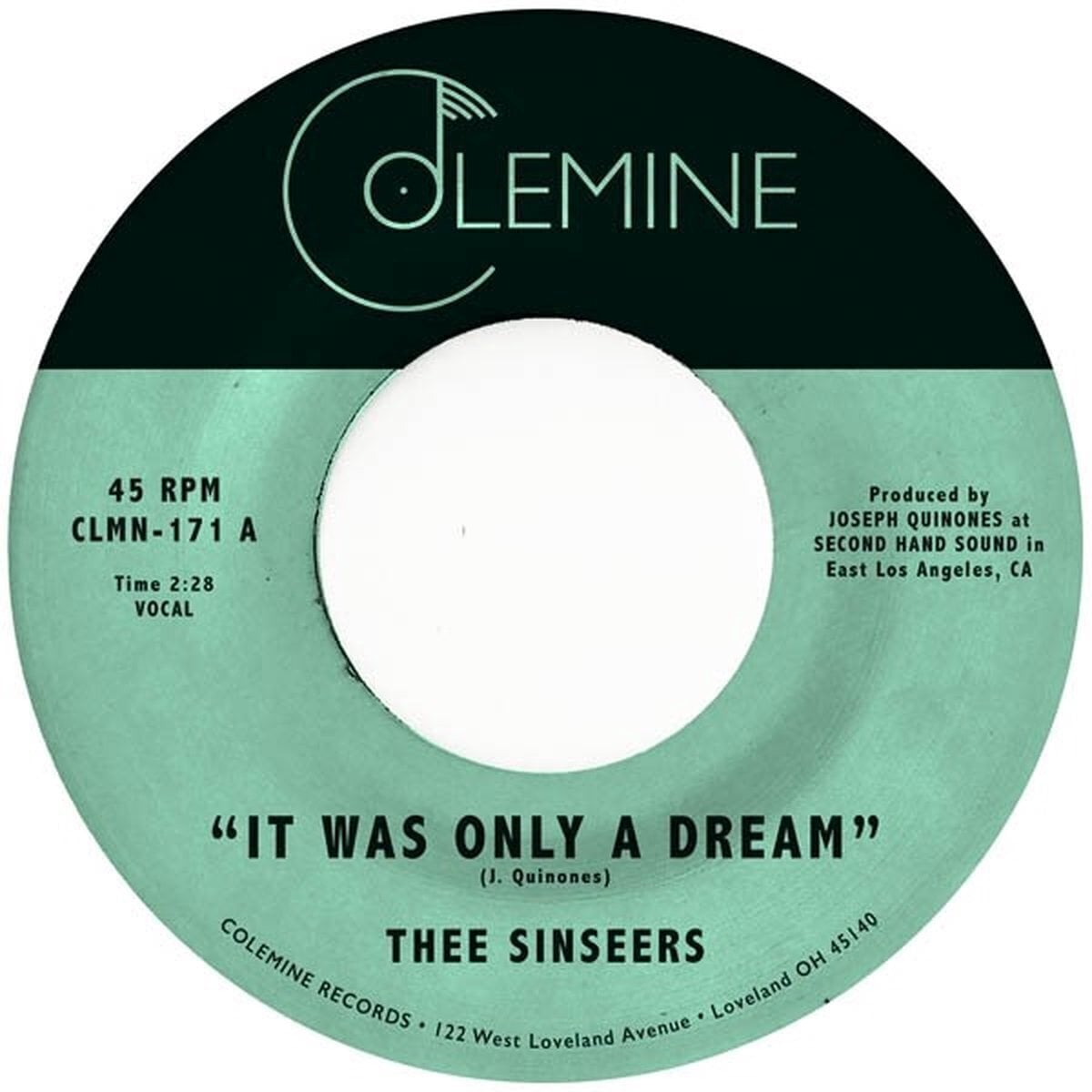Disco in vinile Thee Sinseers - It Was Only A Dream (7")
