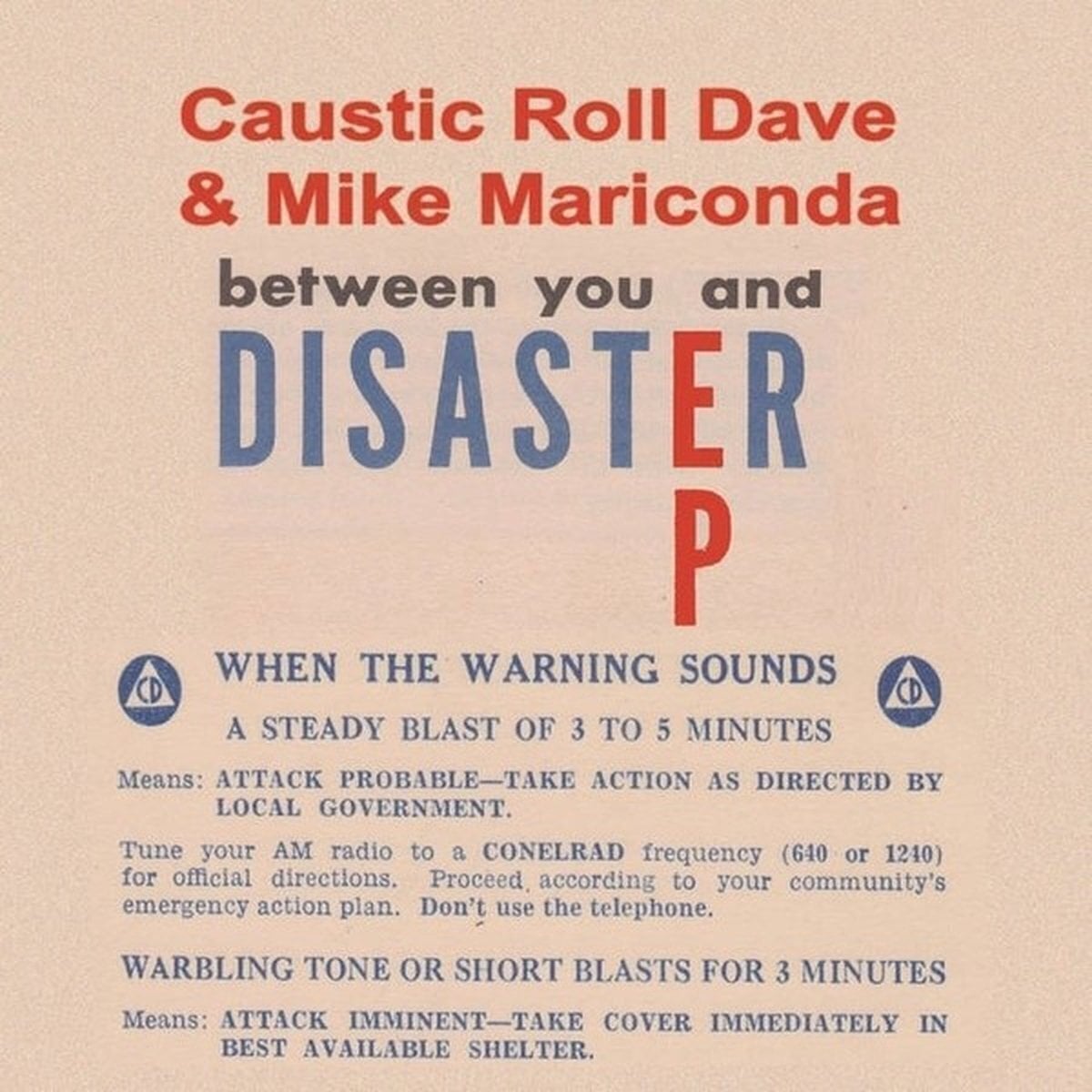Vinylskiva Caustic Roll Dave & Mike Mariconda - Between You And Disaster EP (LP)