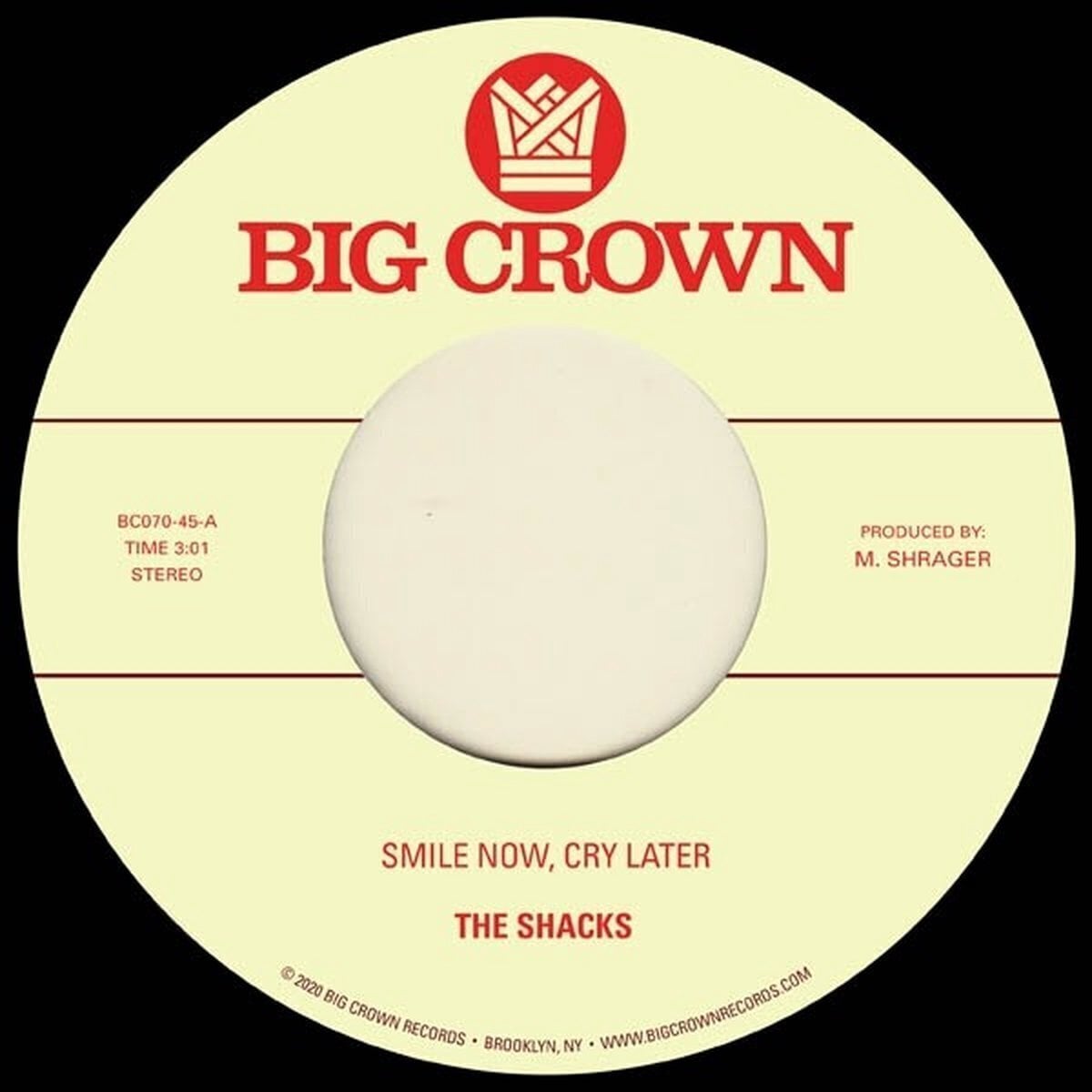 Vinyl Record The Shacks & Brainstory - Smile Now, Cry Later / Runaway (7")