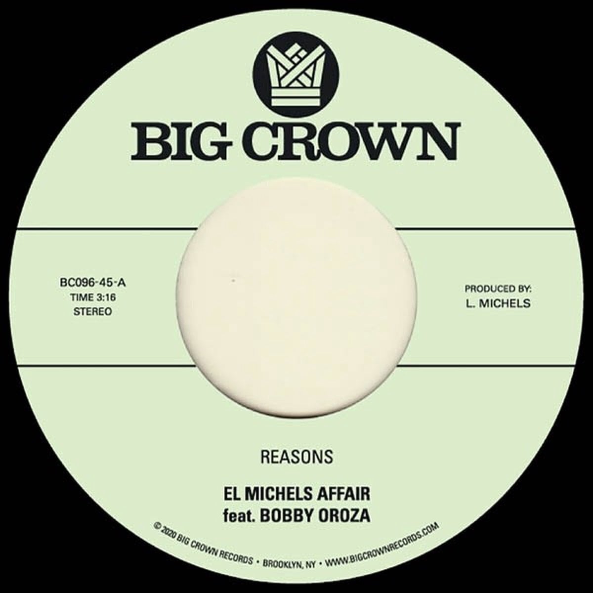 Disco de vinil El Michels Affair & Bobby Oroza - Reasons / Hipps (7")