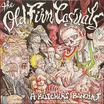 Schallplatte Old Firm Casuals - A Butcher's Banquet (Uvdp) (Limited Edition) (Red with White Splatter Coloured) (LP) - 1