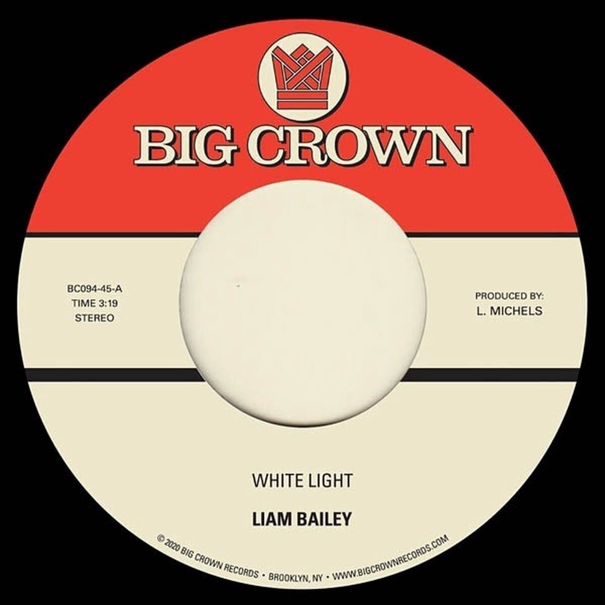 Schallplatte Liam Bailey - White Light / Cold & Clear (7")