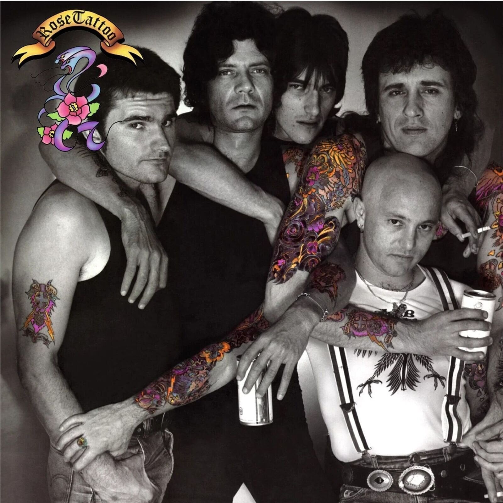 Disque vinyle Rose Tattoo - Assault & Battery (Reissue) (Limited Edition) (White/Black Swirl Coloured) (LP)