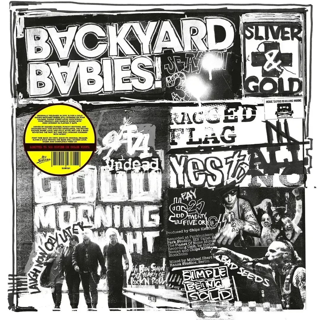 Disque vinyle Backyard Babies - Sliver & Gold (Limited Edition) (Red Marble Coloured) (LP)