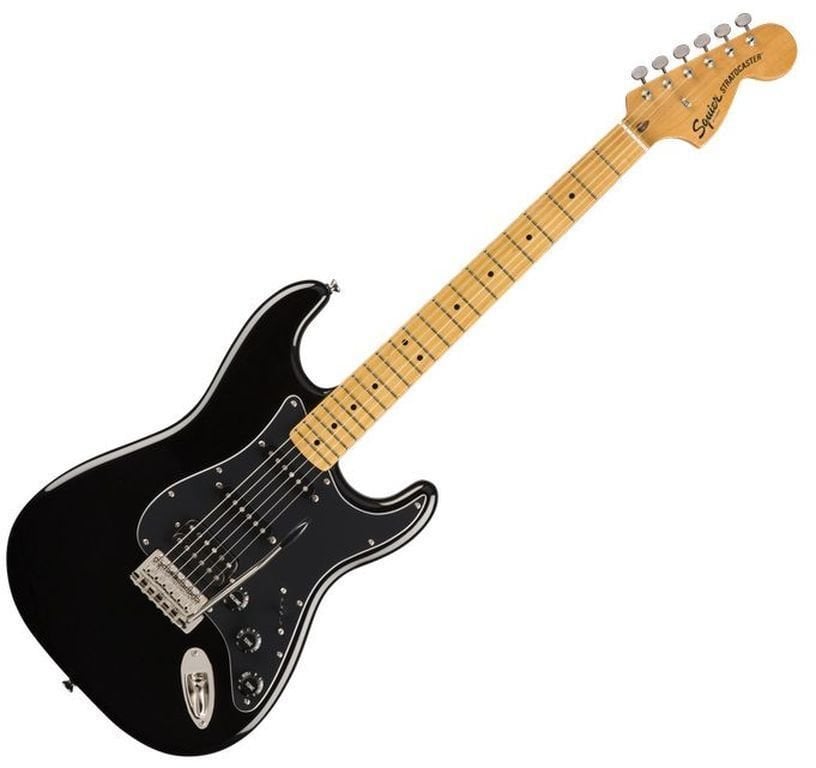 Elektrische gitaar Fender Squier Classic Vibe '70s Stratocaster HSS MN Zwart