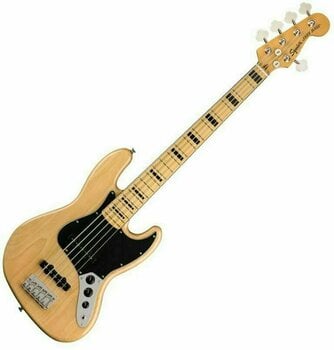 5-string Bassguitar Fender Squier Classic Vibe '70s Jazz Bass V MN Natural - 1