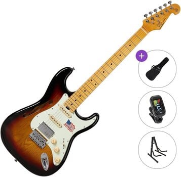 Electric guitar SX SEA1PH Basic SET 3-Tone Sunburst Electric guitar - 1