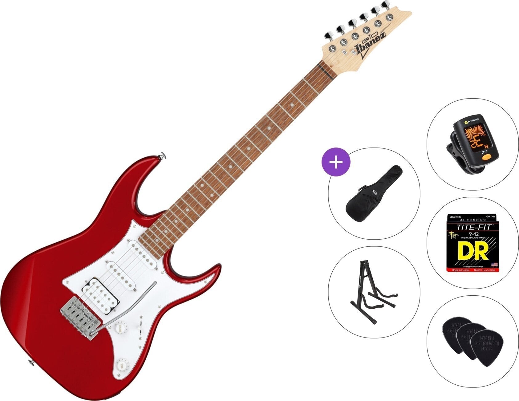 Guitarra eléctrica Ibanez GRX40-CA Standard SET Candy Apple Guitarra eléctrica