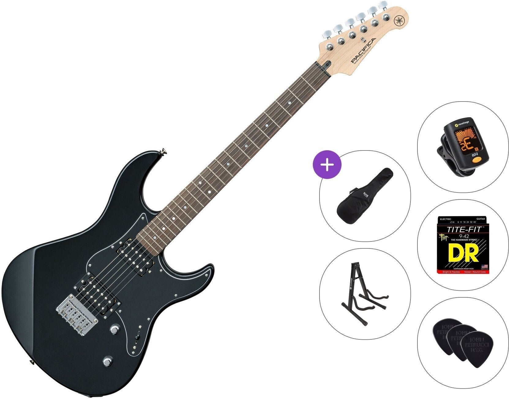 Gitara elektryczna Yamaha Pacifica 120H Standard SET Black Gitara elektryczna