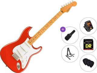 Elektrická gitara Fender Squier Classic Vibe 50s Stratocaster MN Standard SET Fiesta Red Elektrická gitara