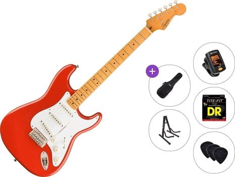 Chitarra Elettrica Fender Squier Classic Vibe 50s Stratocaster MN Standard SET Fiesta Red Chitarra Elettrica - 1