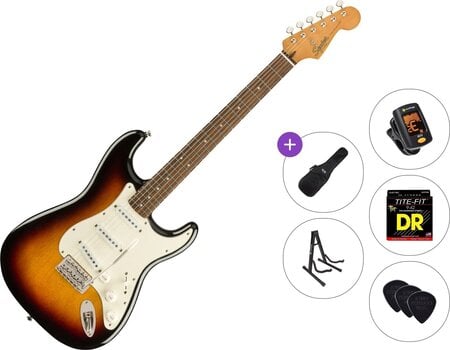Elektriskā ģitāra Fender Squier Classic Vibe 60s Stratocaster IL Standard SET 3-Tone Sunburst Elektriskā ģitāra - 1