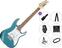Guitarra eléctrica Ibanez GRX40-MLB Premium SET Metallic Light Blue Guitarra eléctrica