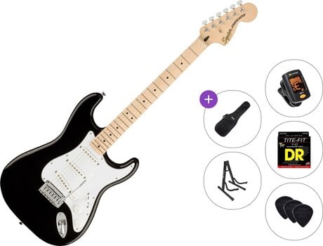 Električna kitara Fender Squier Affinity Series Stratocaster MN WPG Standard SET Black Električna kitara - 1