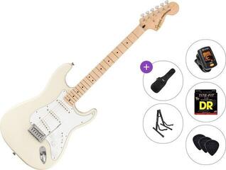Elektrisk gitar Fender Squier Affinity Series Stratocaster MN WPG Standard SET Olympic White Elektrisk gitar