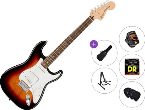 Elektrisk gitar Fender Squier Affinity Series Stratocaster Standard SET 3-Color Sunburst Elektrisk gitar - 1