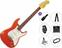 Elektriska gitarrer Vintage V6MRFR Premium SET Firenza Red Elektriska gitarrer