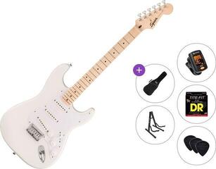 Elektrische gitaar Fender Squier Sonic Stratocaster HT MN Standard SET Arctic White Elektrische gitaar