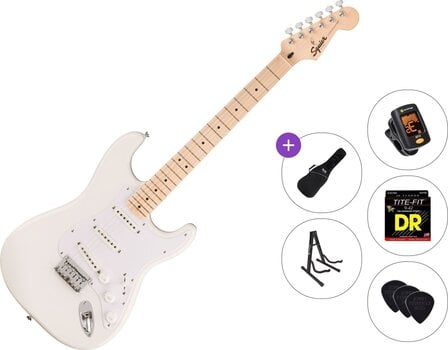 Електрическа китара Fender Squier Sonic Stratocaster HT MN Standard SET Arctic White Електрическа китара - 1