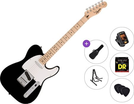 Elektrická gitara Fender Squier Sonic Telecaster MN Standard SET Black Elektrická gitara - 1