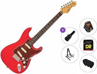 Guitarra eléctrica Vintage V60 Coaster Standard SET Gloss Red Finish Guitarra eléctrica