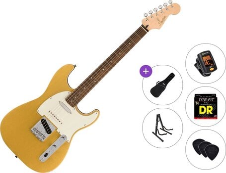 Električna kitara Fender Squier Paranormal Custom Nashville Stratocaster Standard SET Aztec Gold Električna kitara - 1