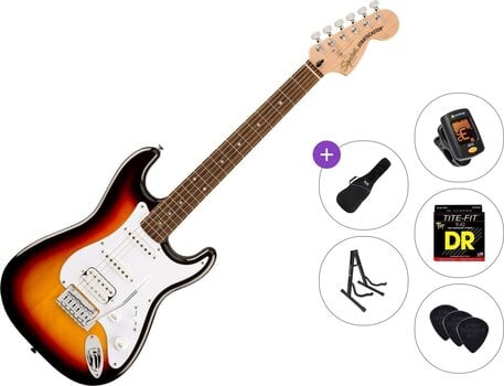 Elektrická gitara Fender Squier Affinity Series Stratocaster Junior HSS LRL Standard SET 3-Color Sunburst Elektrická gitara - 1