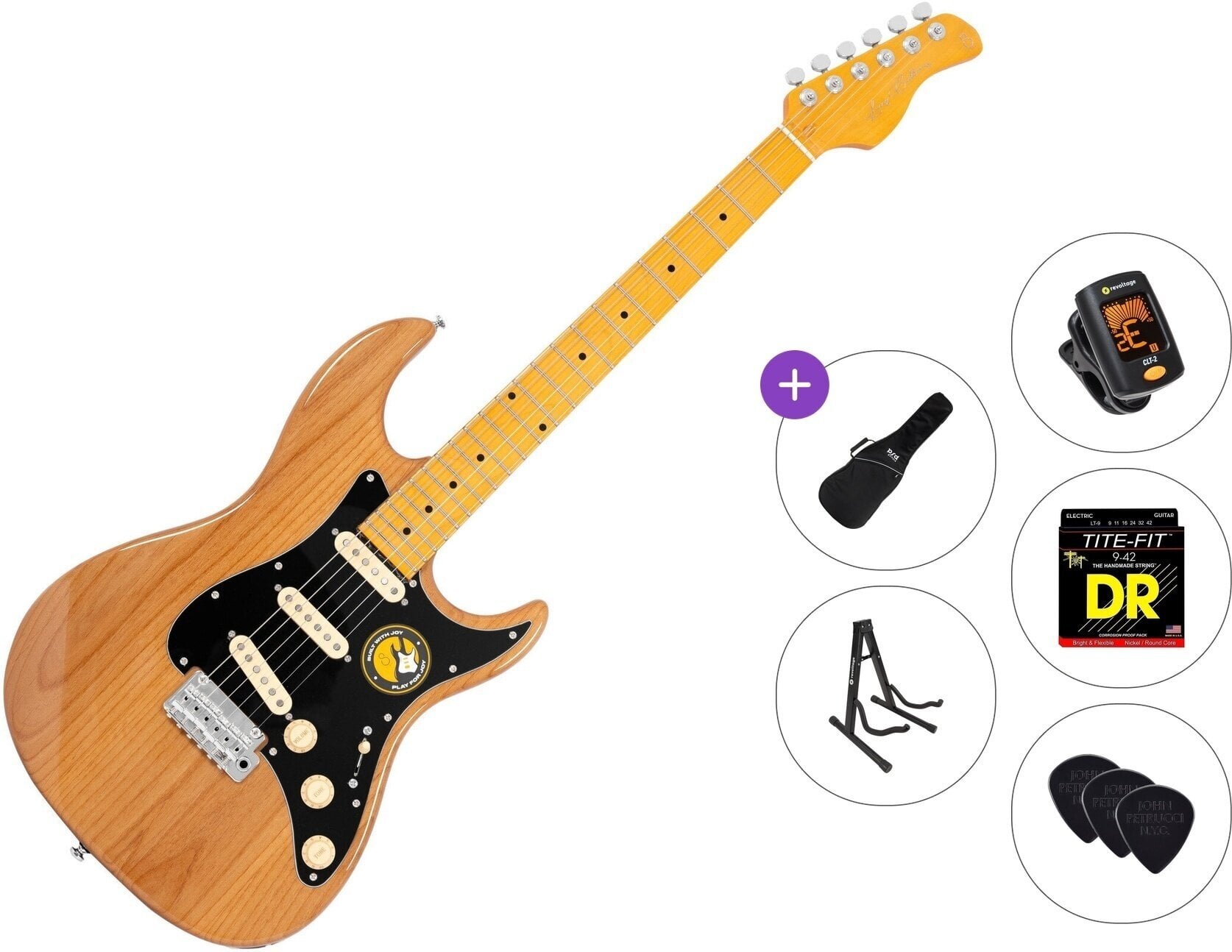 Elektrische gitaar Sire Larry Carlton S5 Standard SET Natural Elektrische gitaar