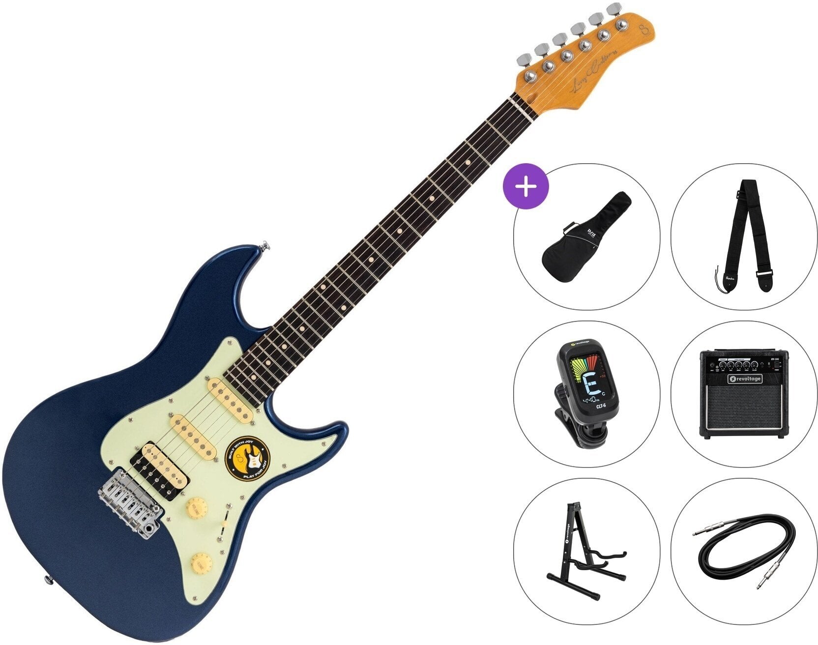Električna kitara Sire Larry Carlton S3 HSS New Gen Premium SET Dark Navy Električna kitara