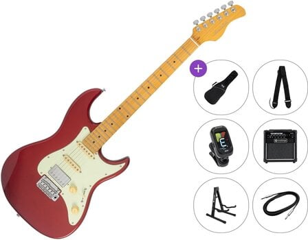Elektrická gitara Sire Larry Carlton S5 HSS Premium SET Candy Apple Red Elektrická gitara - 1