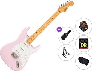 Electric guitar Fender Squier Classic Vibe '50s Stratocaster HT MN Standard SET Shell Pink Electric guitar