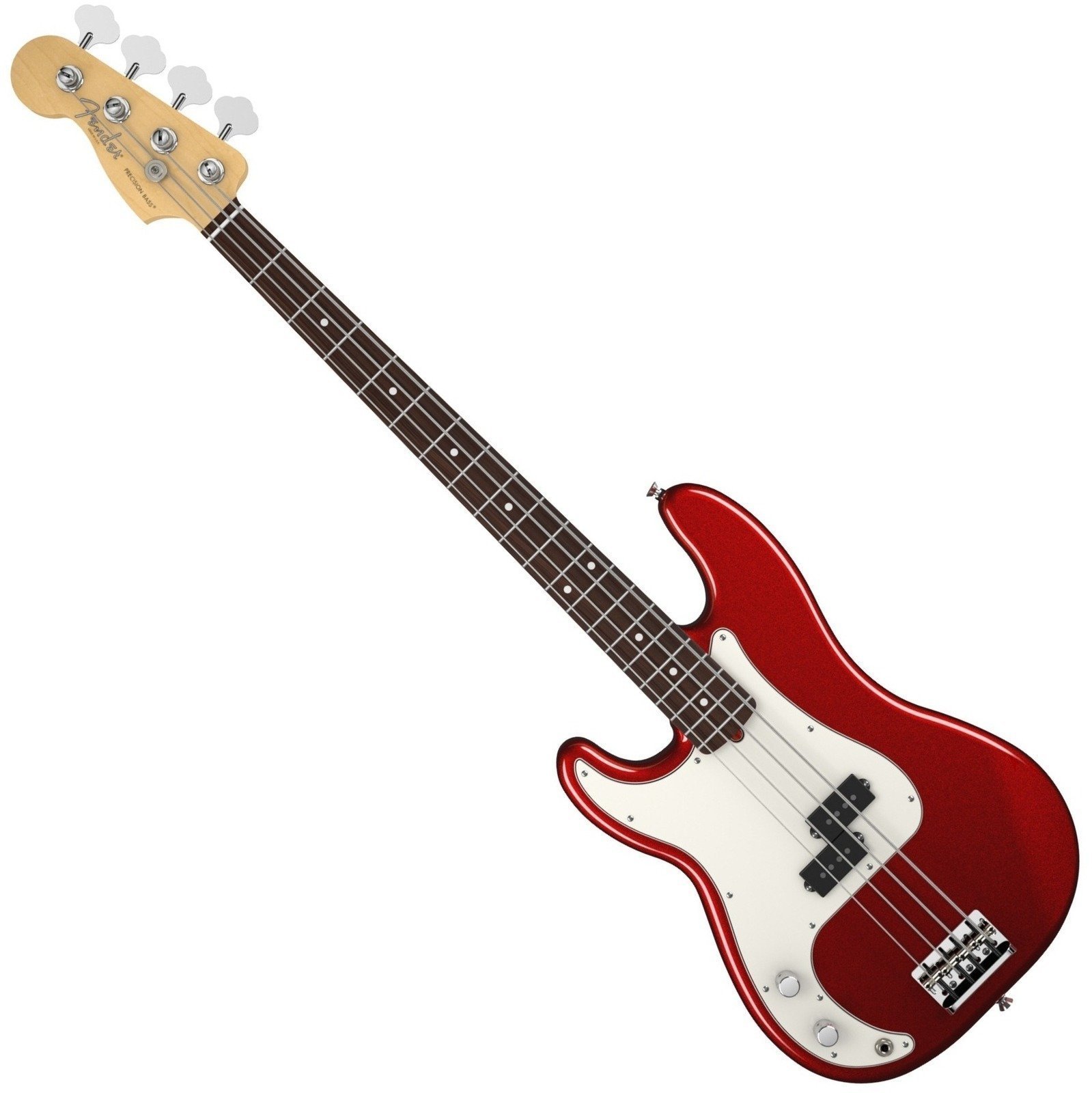 Basgitaar voor linkshandige speler Fender American Standard Precision Bass Left Handed Mystic Red
