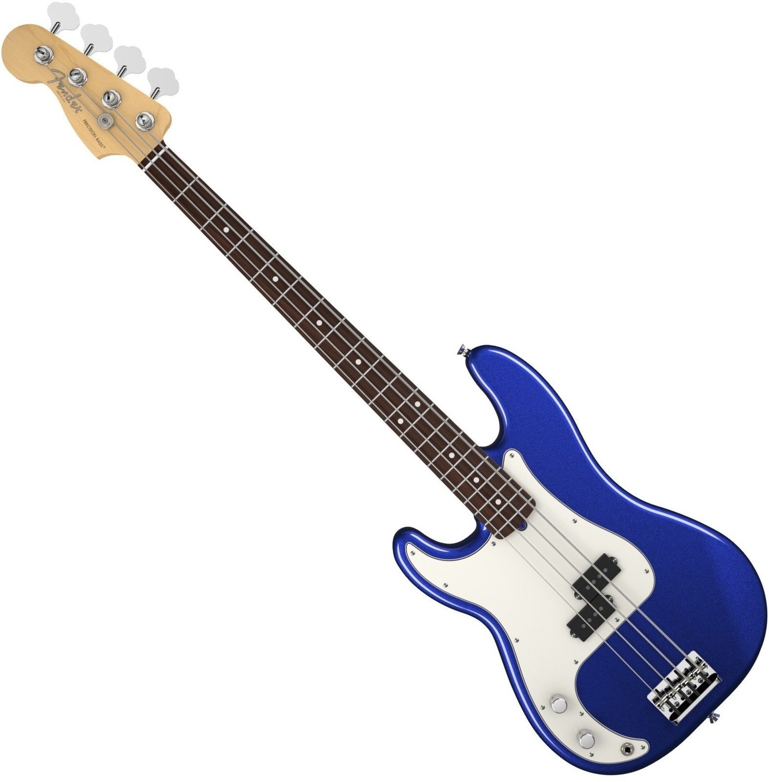 Basgitaar voor linkshandige speler Fender American Standard Precision Bass Left Handed Mystic Blue