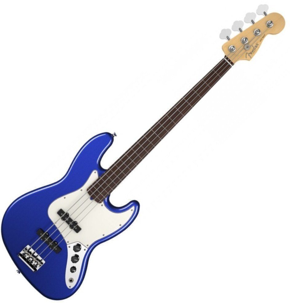 4-string Bassguitar Fender American Standard Jazz Bass Rosewood Fingerboard Mystic Blue