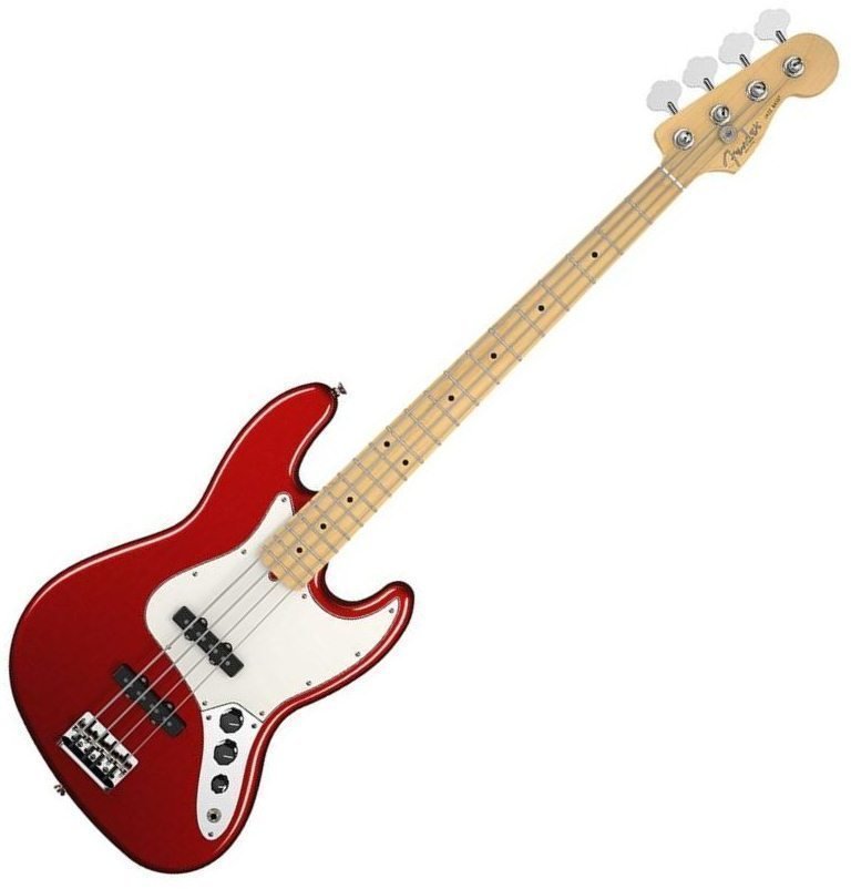 4-strängad basgitarr Fender American Standard Jazz Bass Maple Fingerboard Mystic Red