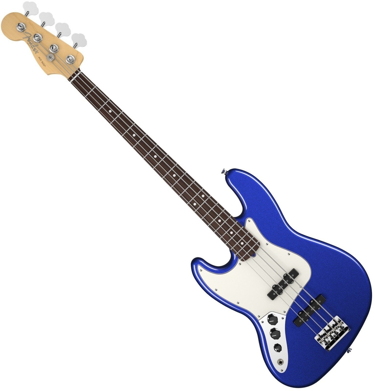 Basgitaar voor linkshandige speler Fender American Standard Jazz Bass Left Handed Mystic Blue