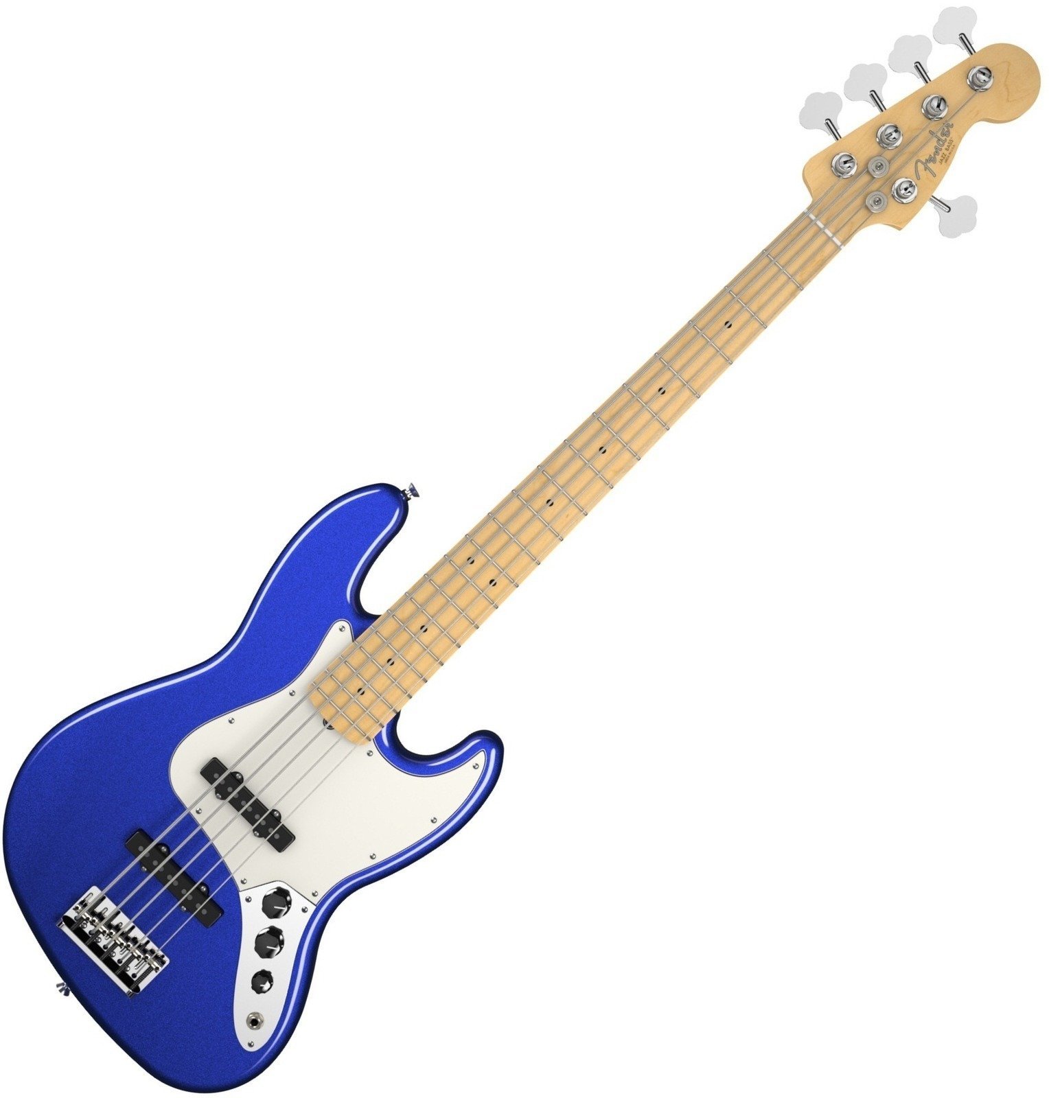 5-strängad basgitarr Fender American Standard Jazz Bass V Five String Mystic Blue